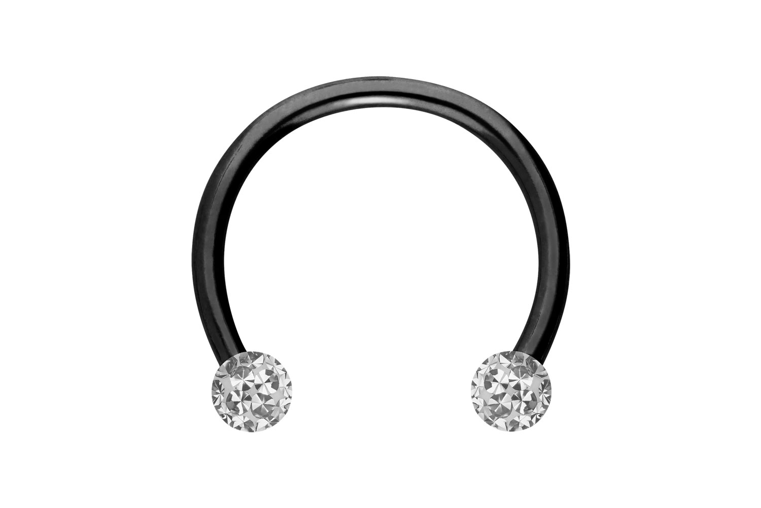 Titan Hufeisenring Piercing EPOXY-KUGELN